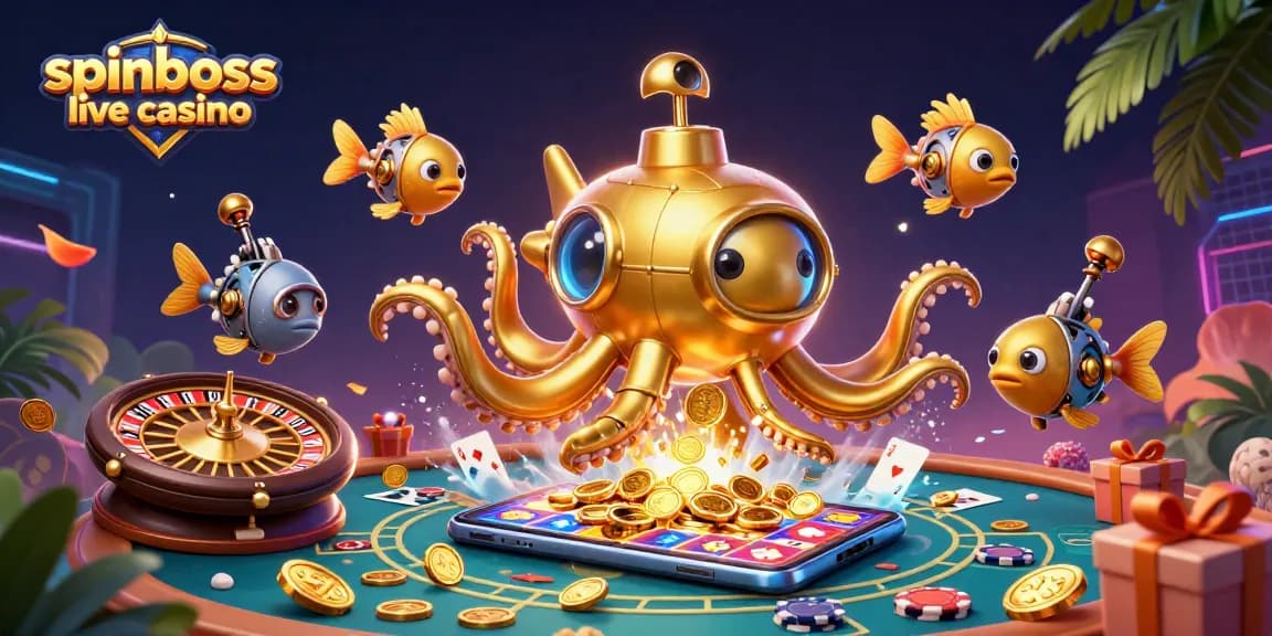 Spielen Sie im SpinBoss Live Casino gegen echte Dealer an Roulette und Blackjack Tischen.