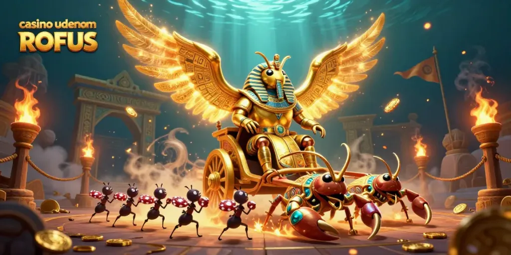 Experience thrilling gameplay at casino uden om ROFUS featuring vibrant 3D elements and dynamic action.