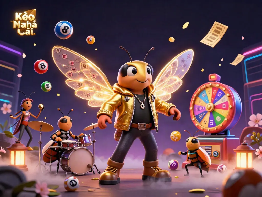 Engage with Kèo Nhà Cái in this vibrant celebration of gambling excitement with lively 3D characters.