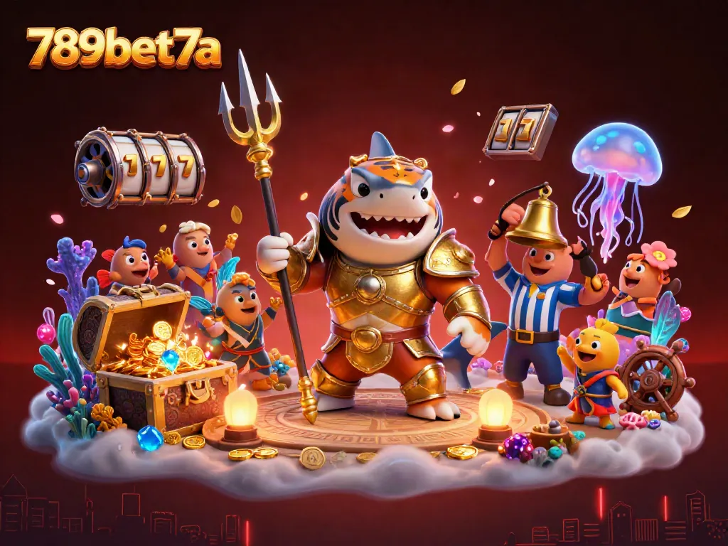 Engage with 789bet7a's vibrant underwater casino scene featuring golden treasures and thrilling gaming elements.