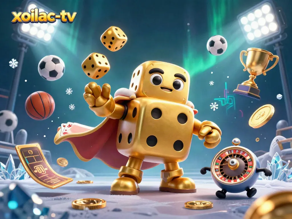 Experience excitement with xoilac-tv as the vibrant characters and sports elements come alive in this stunning digital illustration.
