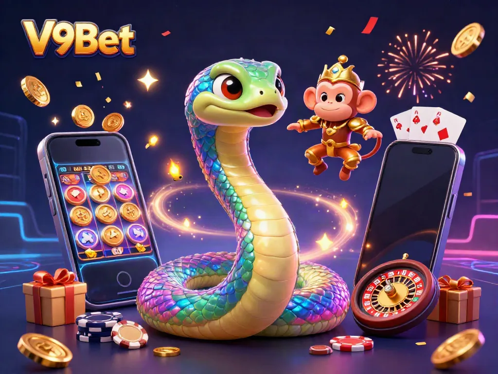 Engage in thrilling gameplay with V9Bet's vibrant 3D slot games and dynamic characters.