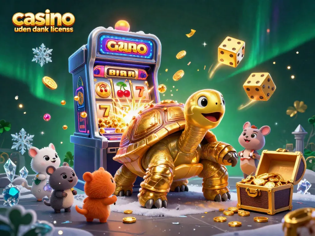 Experience fun at a casino uden dansk licens with a dynamic scene featuring games and excitement.