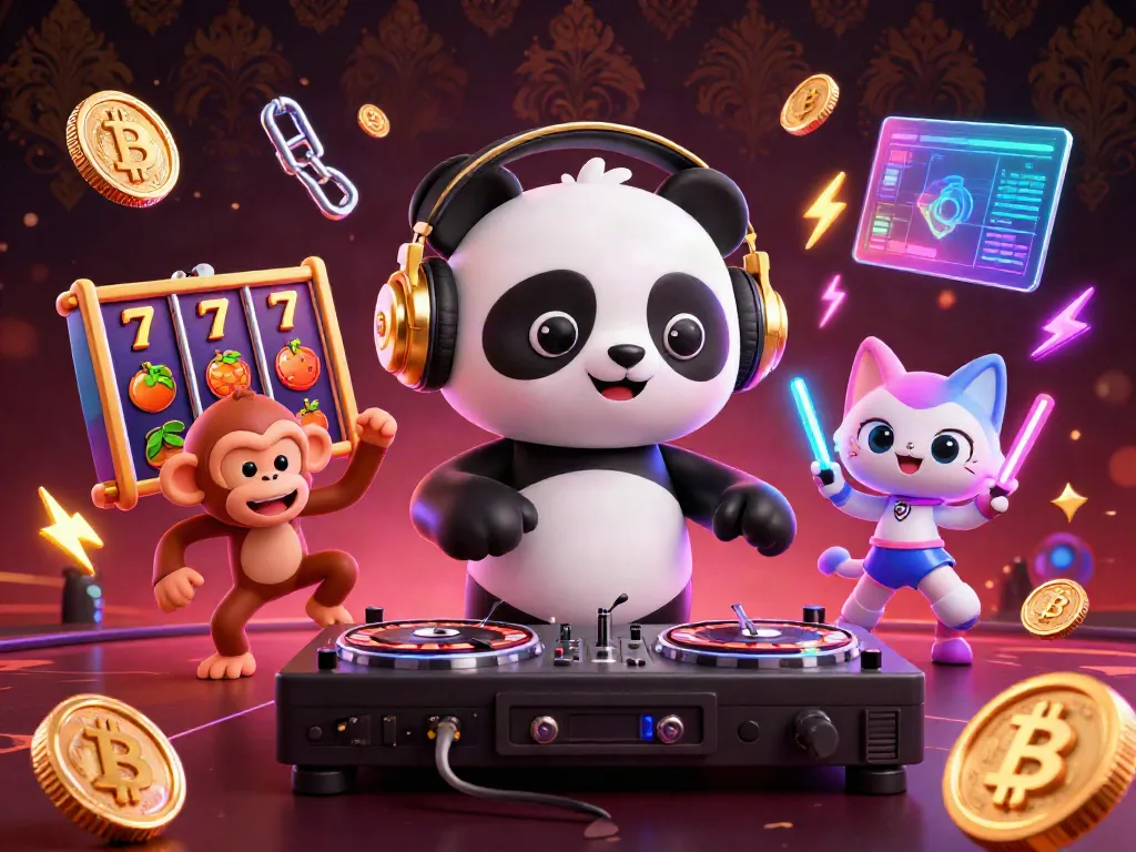 Engage with LU88's vibrant casino world featuring a DJ panda, breakdancing monkey, and rave kitten.