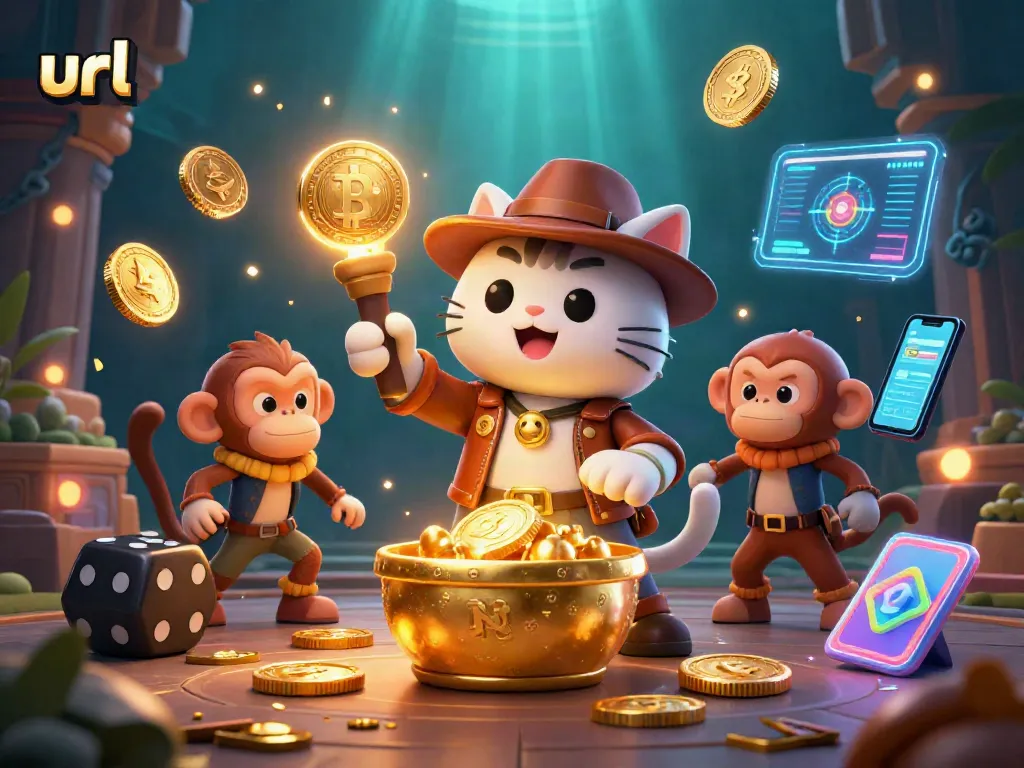 Engage with the ultimate jackpot adventure as a cat explorer discovers the rare golden casino artifact via URL.