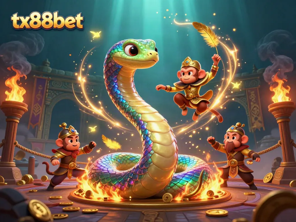 Experience the thrilling tx88bet online casino with vibrant 3D characters and dynamic game elements.