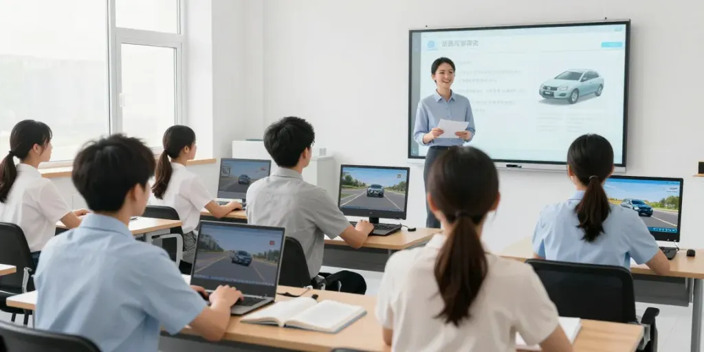 Fahrstunden Zürich: Moderne Fahrschule mit motivierten Fahrlehrern und digitalen Lehrmethoden.