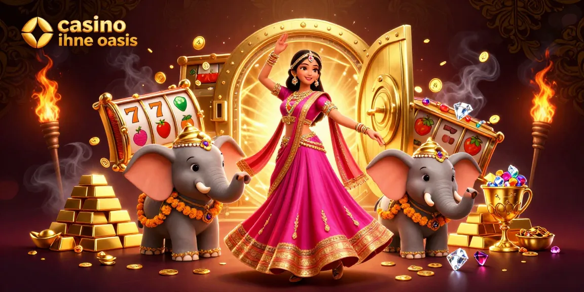 Play slots at casino ohne oasis with vibrant visuals, gold coins, and dynamic gaming elements.
