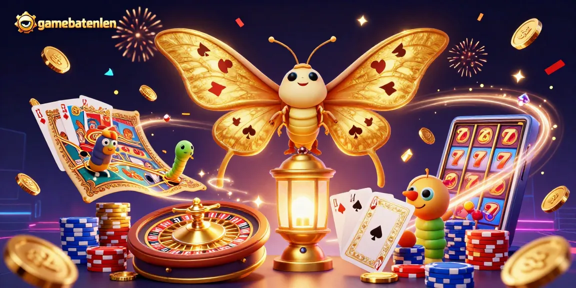 Win with gamebaitienlen as golden elements illuminate a thrilling casino scene.
