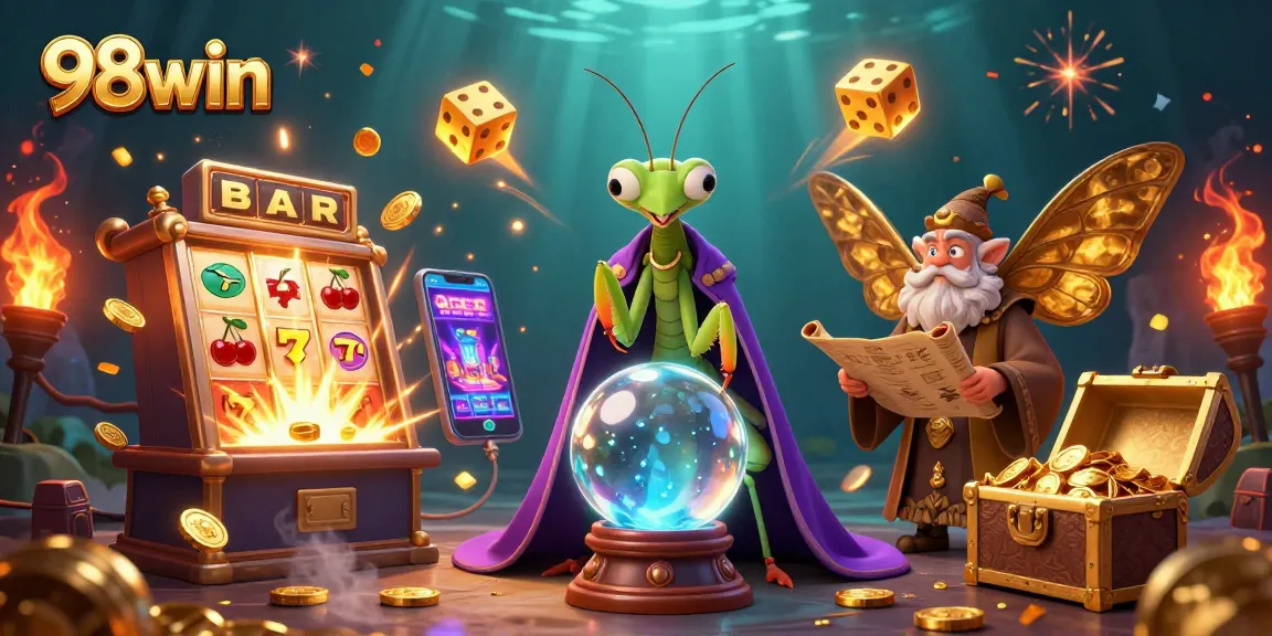 Win exciting jackpots with 98win's vibrant casino atmosphere filled with dynamic games and elements.