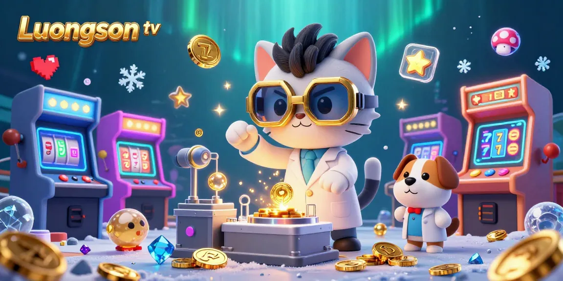 Watch exciting games on Luongson tv with the mad scientist cat creating casino gold