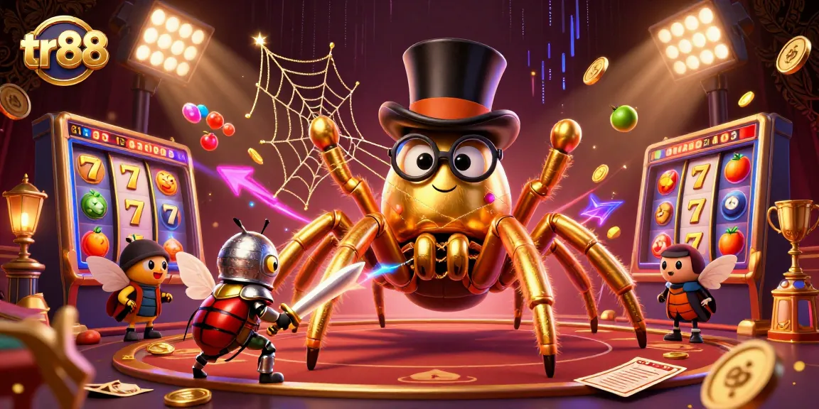 Experience immersive gameplay at tr88 with a vibrant scene of gambling excitement and dynamic elements.