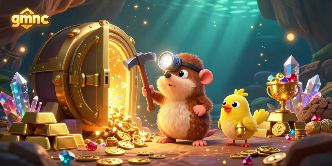 Engage with gmnc's thrilling adventure of the treasure hunter mole exploring gems and gold in a vibrant casino world.