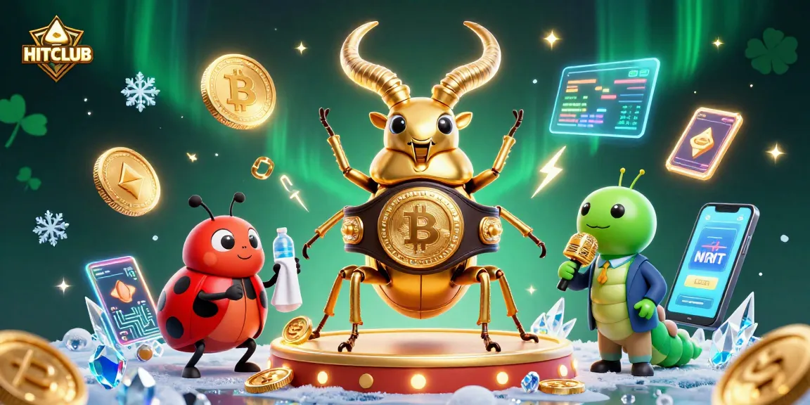 Engage with HITCLUB's vibrant online gaming world featuring thrilling 3D characters and crypto elements.