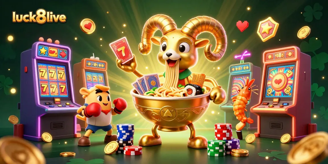 Engage with luck8live by winning big at dynamic slot games, featuring 3D characters and vibrant gaming elements.