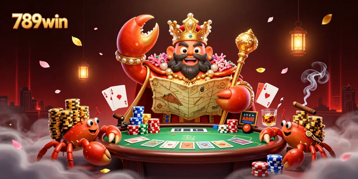 Engage in thrilling action with 789win at the vibrant poker table surrounded by gold and excitement.