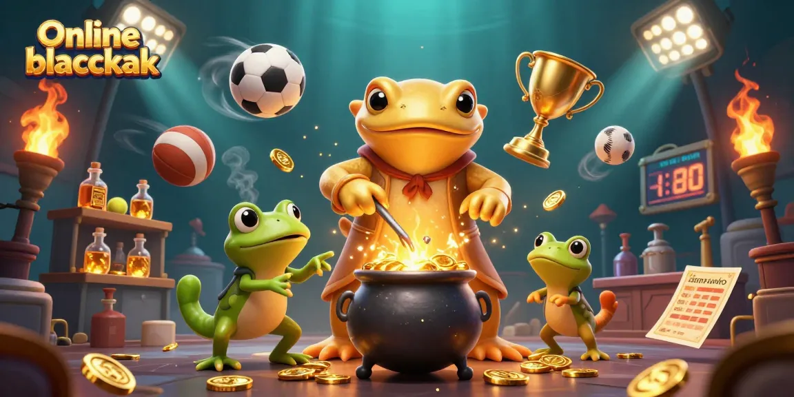 Engage in online blackjack action with vibrant characters and dynamic elements in a magical casino scene.