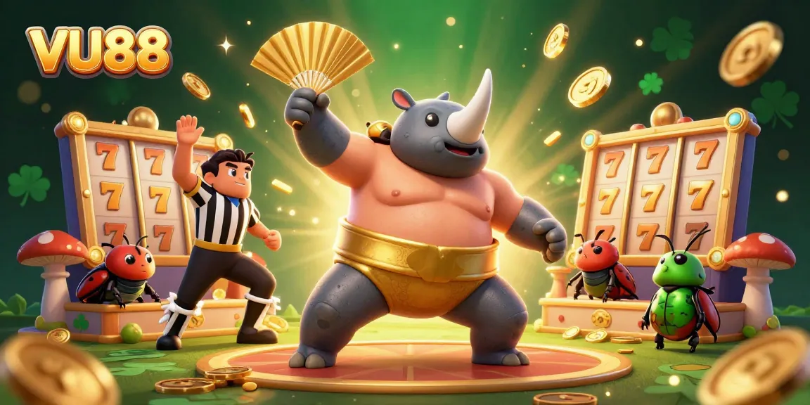 Experience thrilling gambling moments at VU88 with vibrant characters and exciting jackpot action!