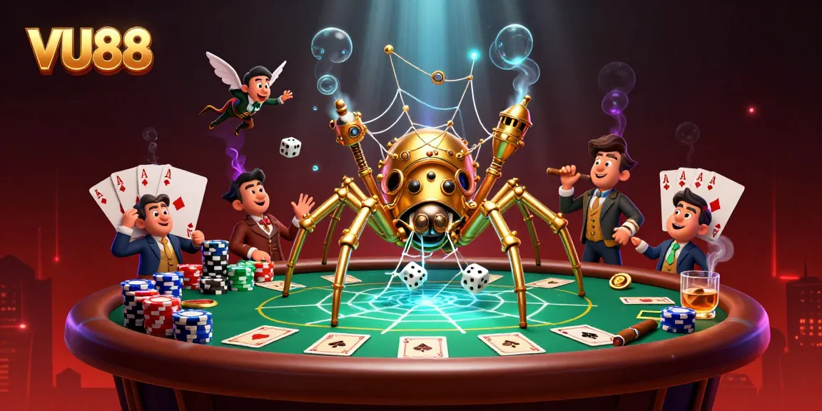 Experience winning moments at VU88's live casino, complete with immersive characters and vibrant game elements.